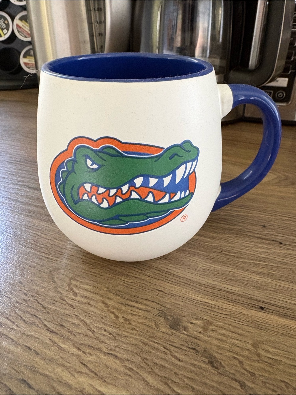 Florida Gators White and Blue Ceramic Coffee Mug